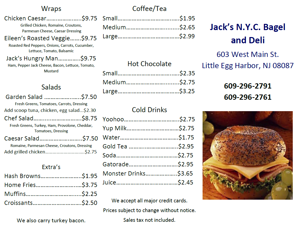 Jack's NYC Bagels Page